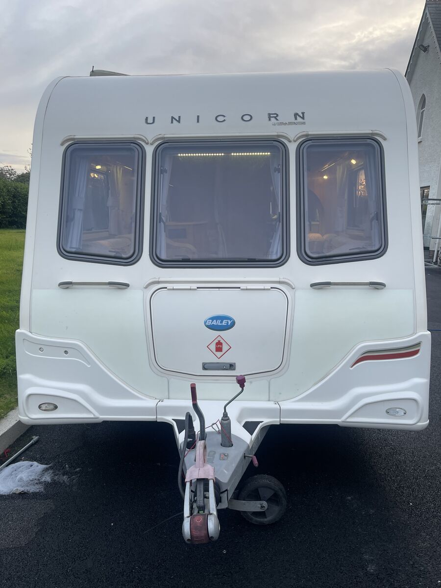 Front view with A-frame and hitch